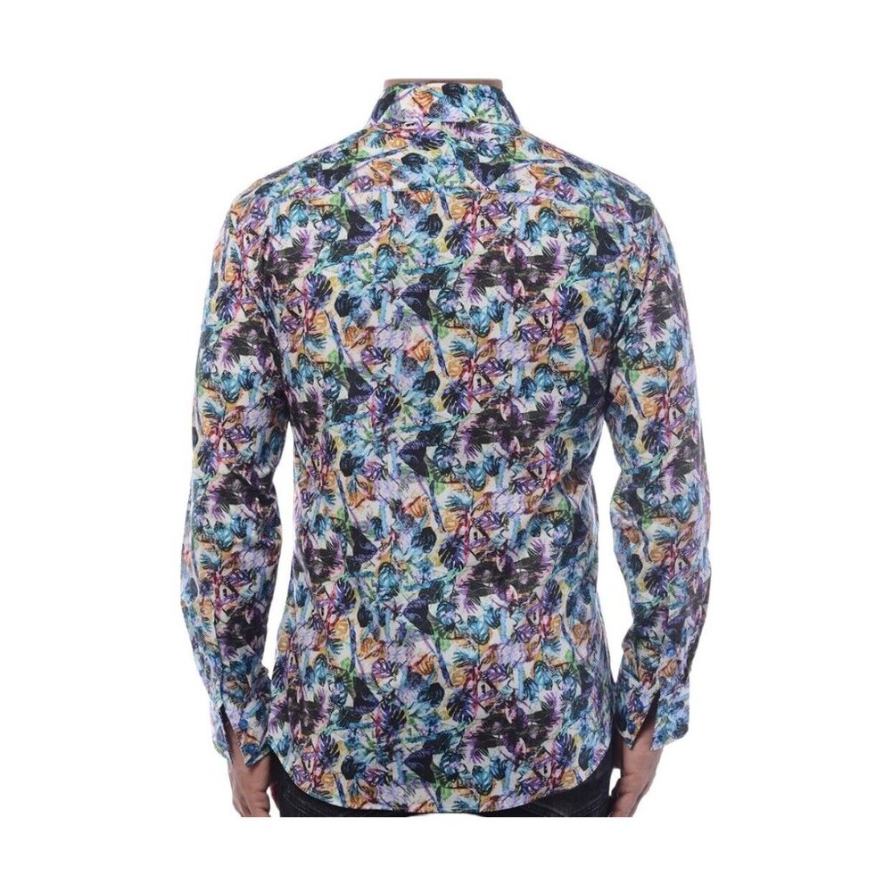 Masutto Mio Mens Santiago /06 Button Up Long Sleeve Shirt Multicolor Size Large - Picture 2 of 12